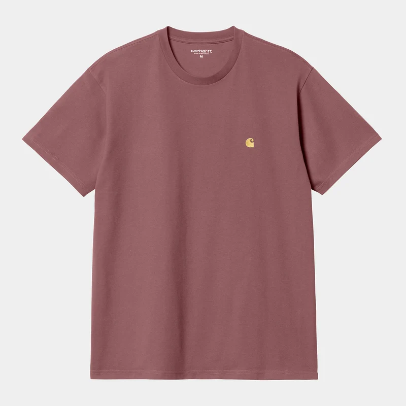 Carhartt WIP Heren Chase T-shirt met korte mouwen - stoffig fuchsia