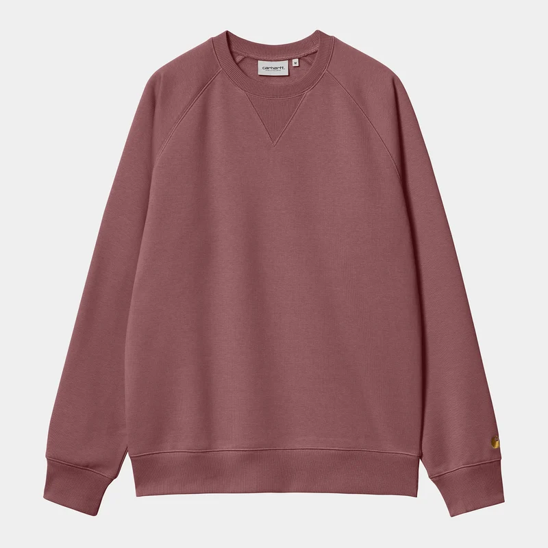 Carhartt WIP Heren Chase sweattop - stoffig fuchsia