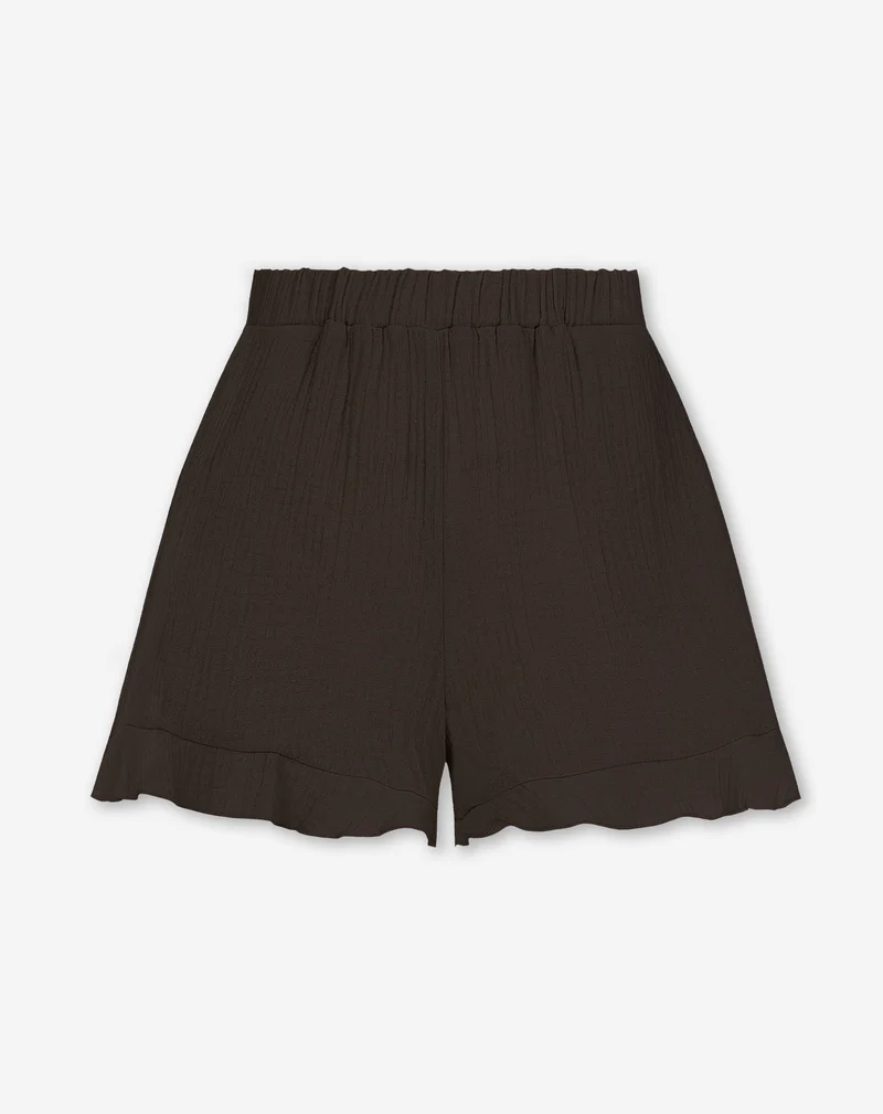 MOUSSELINE SHORTS BRUIN