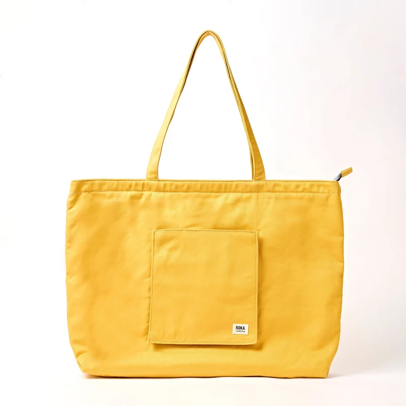 ROKA Portobello N Grote Tas van Gerecycled Katoen | Passievrucht