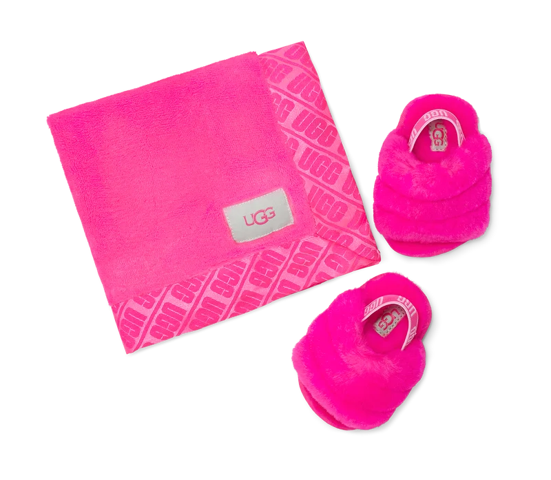 UGG Baby Fluff Yeah glijbaan en mooie dekenset - Rock Rose
