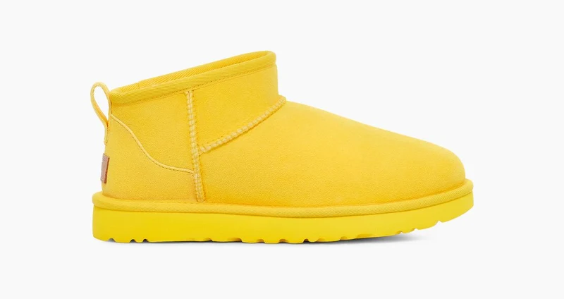 UGG Dames Ultra Mini Laarzen - Kanariegeel