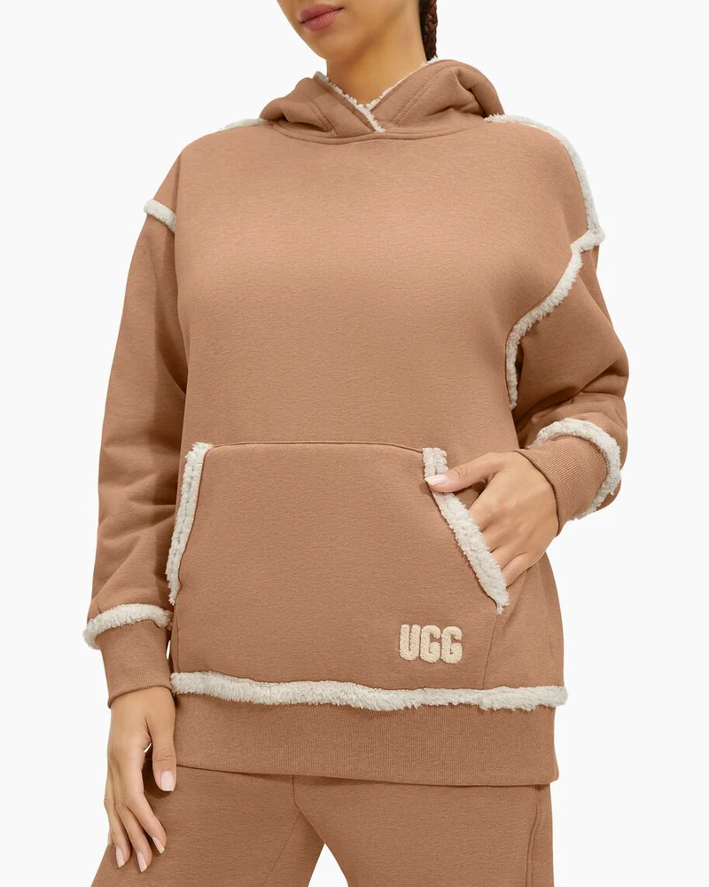 UGG Dames Joanne BondFleece hoodie - Heather Camel