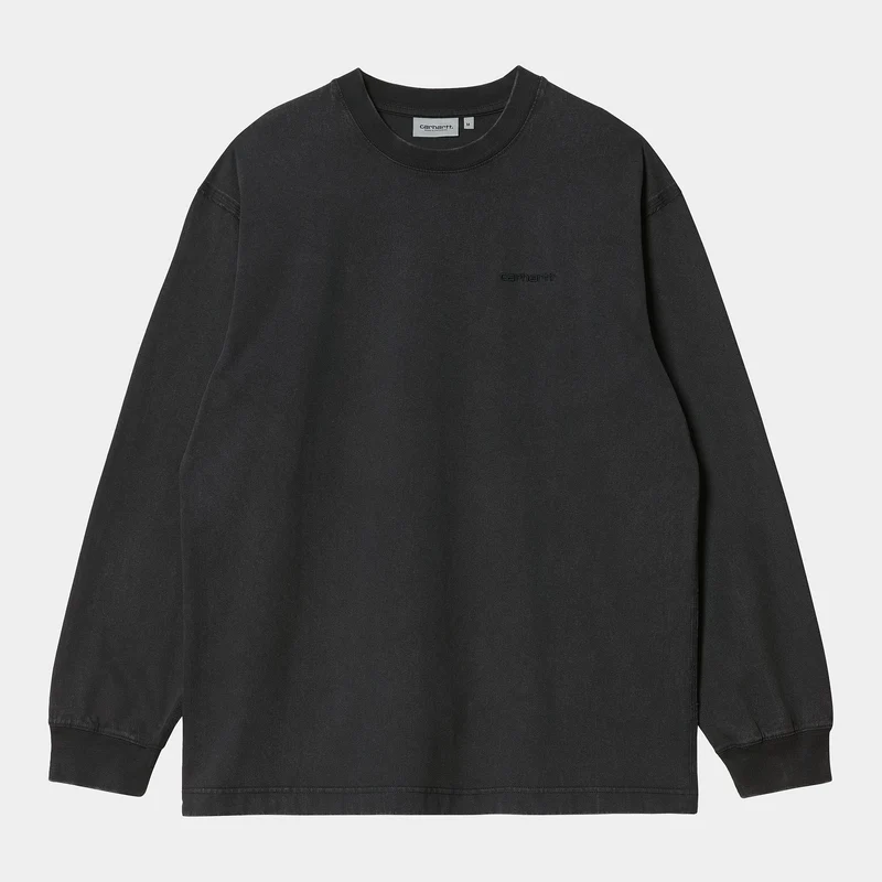 Carhartt WIP Marfa T-shirt met lange mouwen voor heren - Zwarte maanwassing
