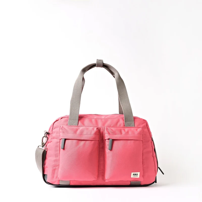 ROKA Gatwick Kleine Tas van Gerecycled Canvas | Pink Lemonade