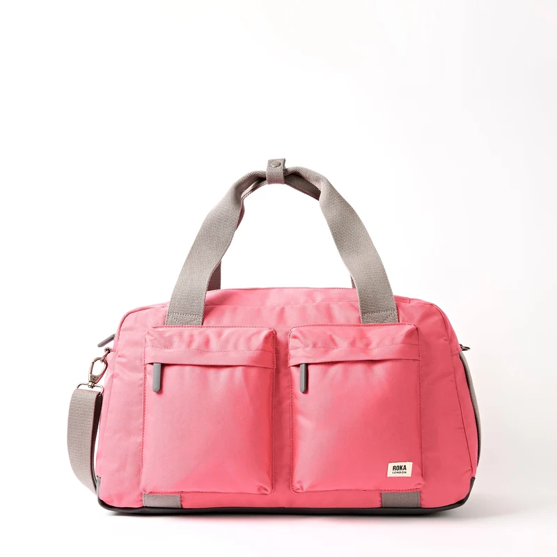 ROKA Gatwick Medium Tas van Gerecycled Canvas | Pink Lemonade