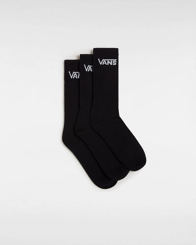 VANS Klassieke herensokken met bemanning (3 paar) - zwart