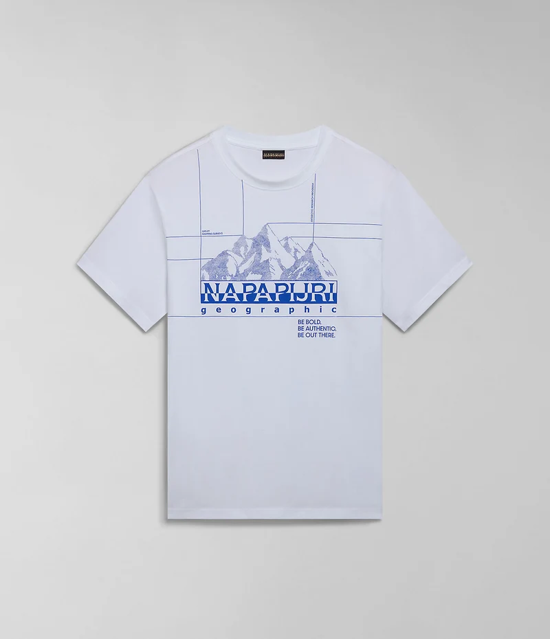 Napapijri Heren Frame T-shirt - Wit