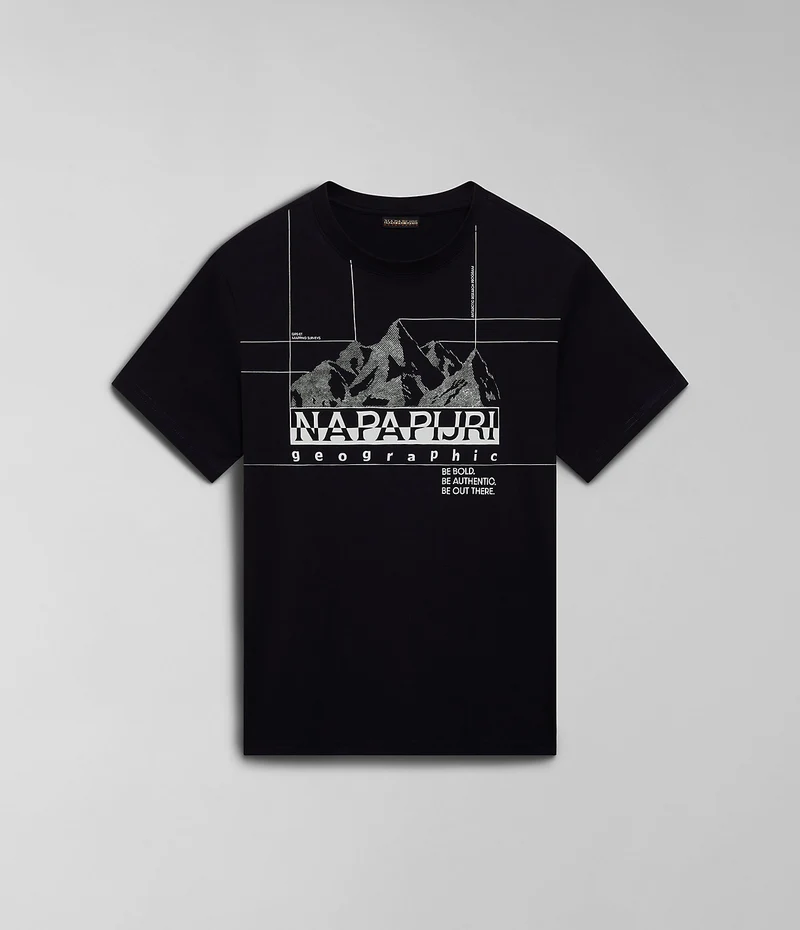 Napapijri Heren Frame T-shirt - Zwart