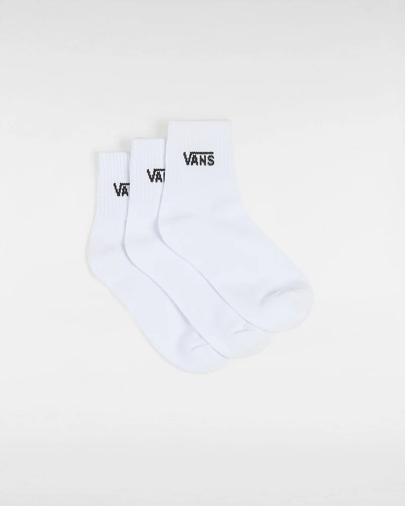 VANS Dames Half Crew Sokken (3 paar) - Wit