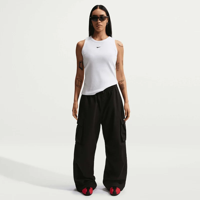 Sportswear Aansluitende geribde tanktop