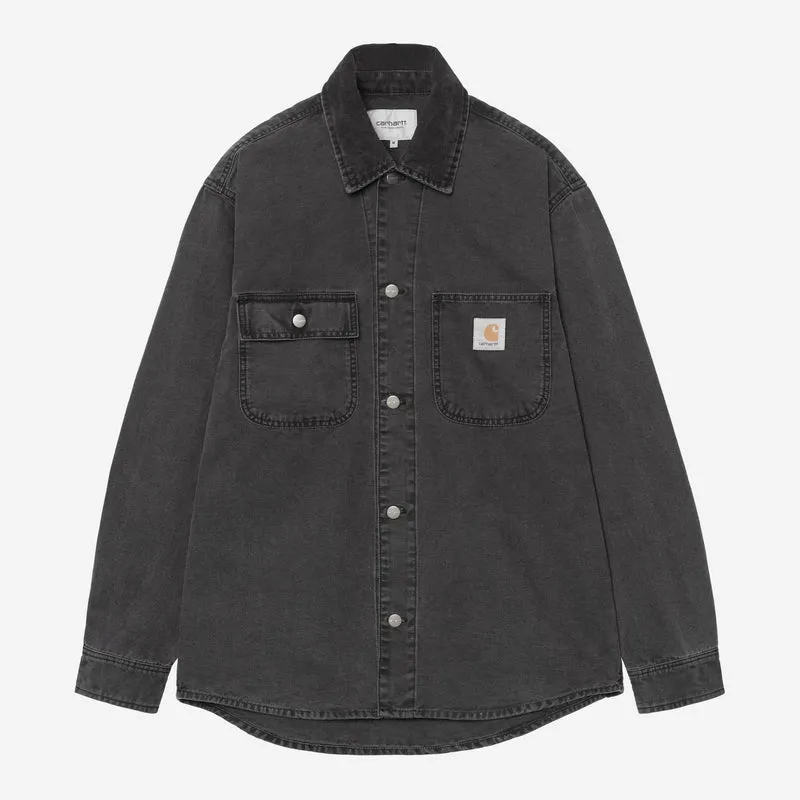 Carhartt WIP Heren Mitch overhemdjas | Zwart Zwart