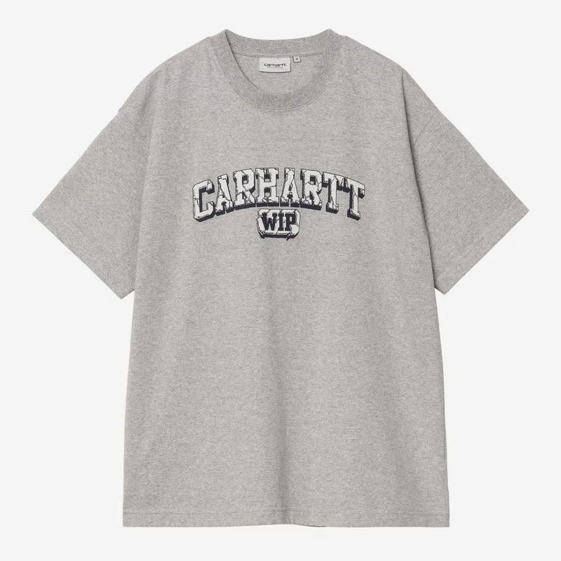 Carhartt WIP Stevig T-shirt voor heren | Grijs gemêleerd