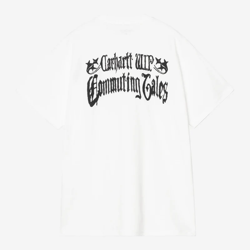 Carhartt WIP Heren T-shirt 'Commuting Tales' | Wit