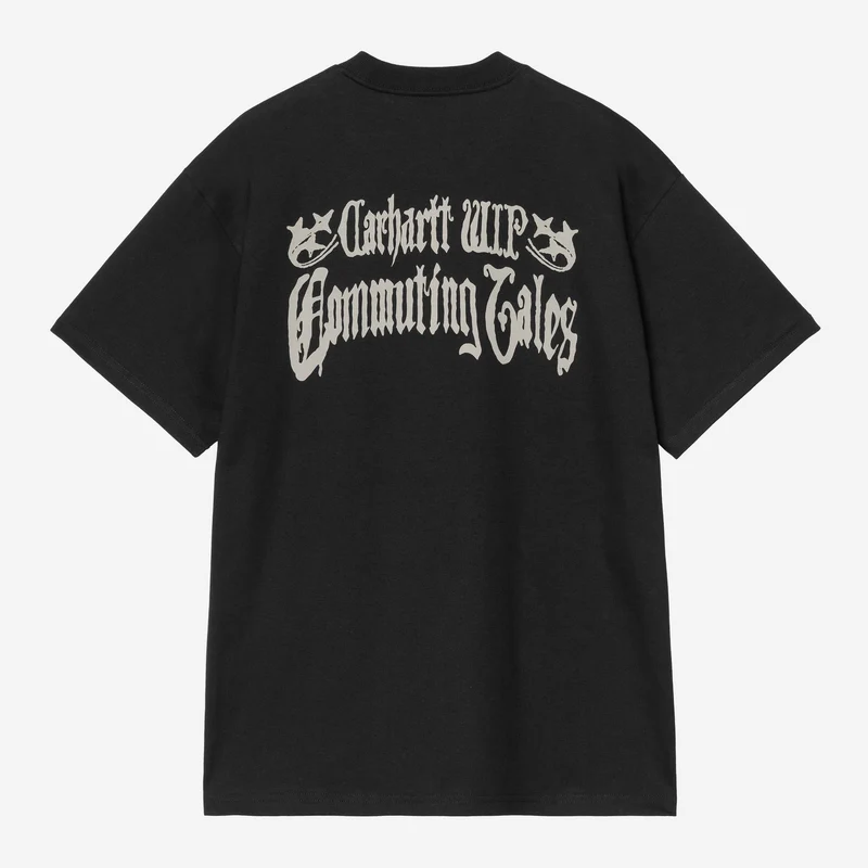 Carhartt WIP Heren T-shirt 'Commuting Tales' | Zwart