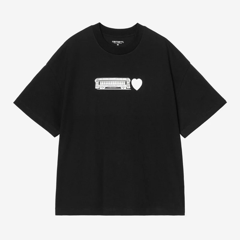 Carhartt WIP Heren T-shirt Deconstructed Label | Zwart