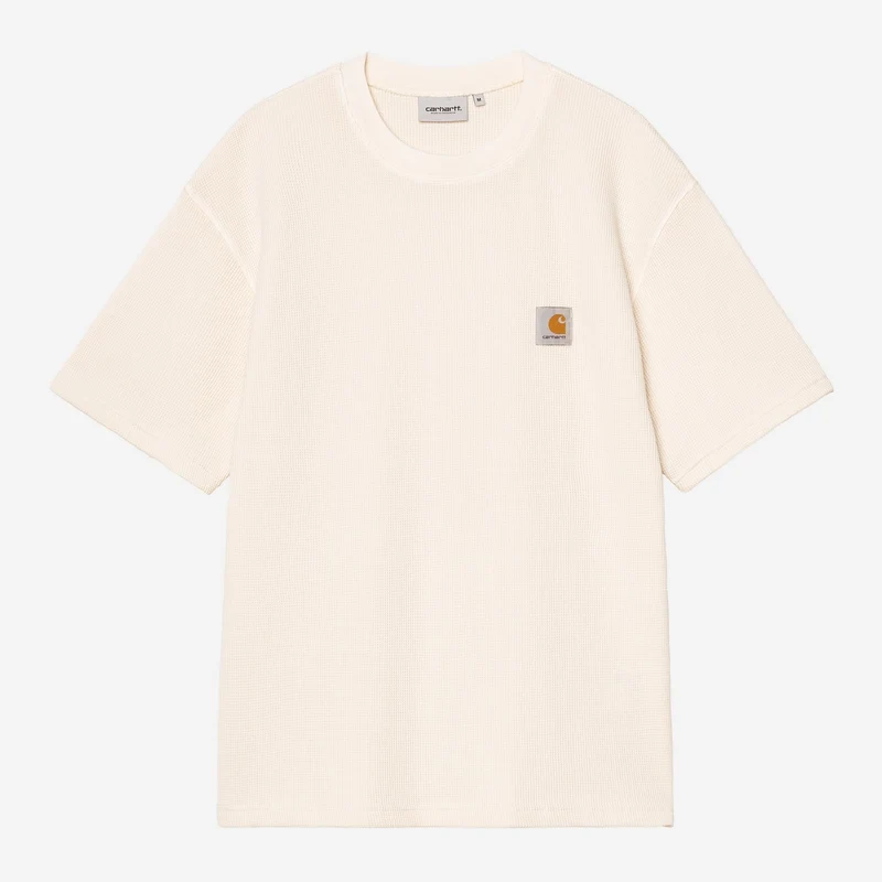 Carhartt WIP Nelson wafel T-shirt voor heren | Natuurlijk geverfd