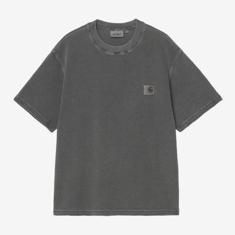 Carhartt WIP Nelson Waffle T-shirt voor heren | Zwart, geverfd