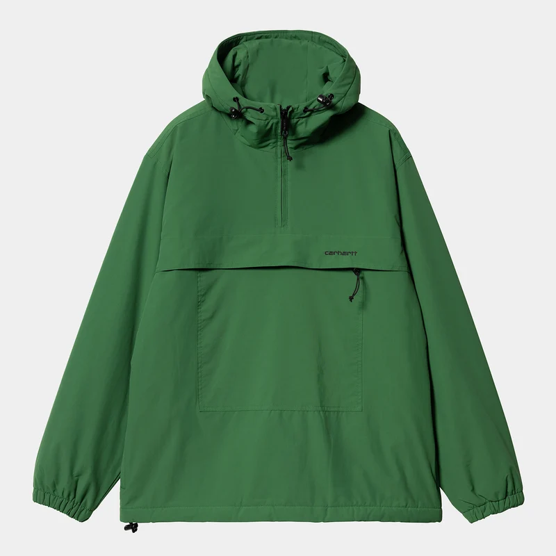 Carhartt WIP Heren Windbreaker Pullover Winterjas - Aspen Groen / Zwart
