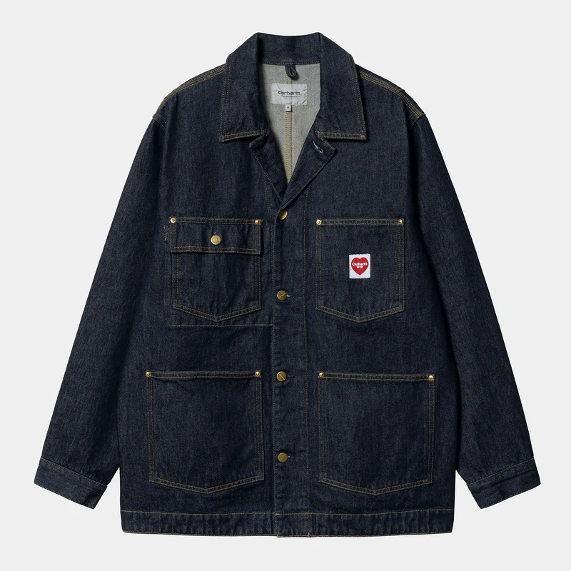 Carhartt WIP Heren Nash Rinsed Jack - Blauw