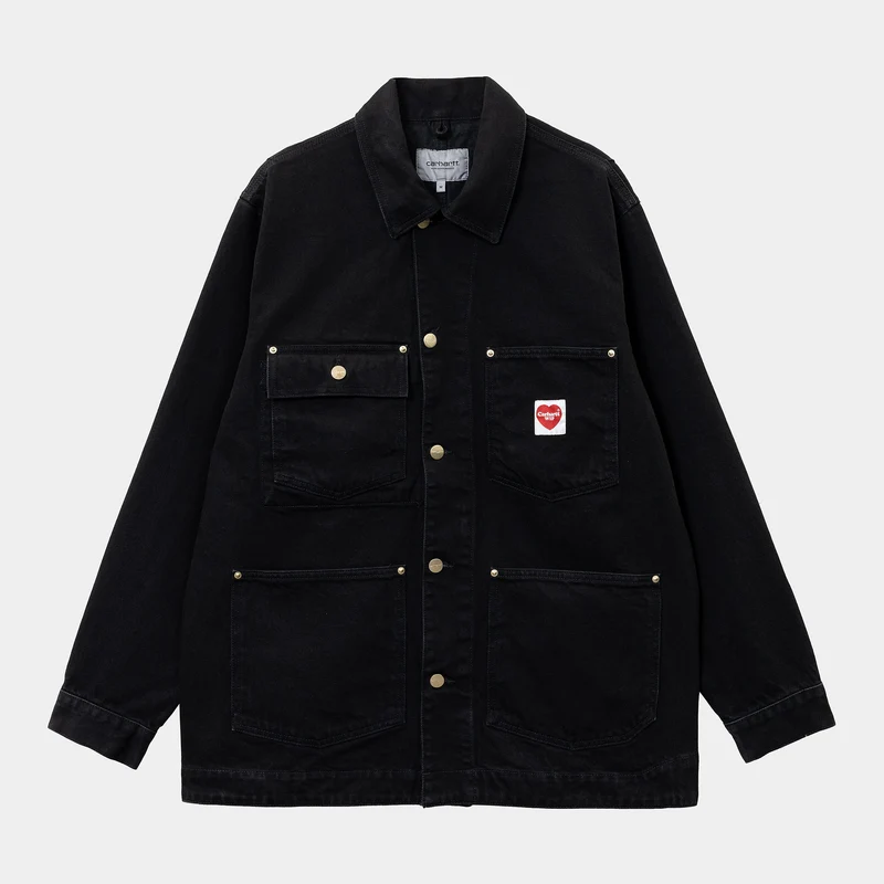Carhartt WIP Heren Nash Rinsed Jack - Zwart