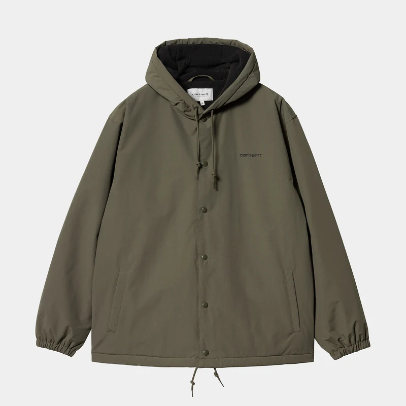 Carhartt WIP Coachjack met capuchon voor heren - Cipres / Zwart