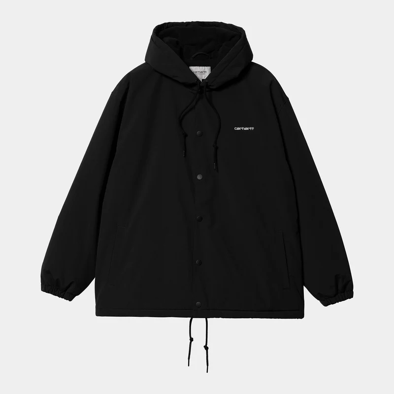 Carhartt WIP Coachjack met capuchon voor heren - zwart / wit