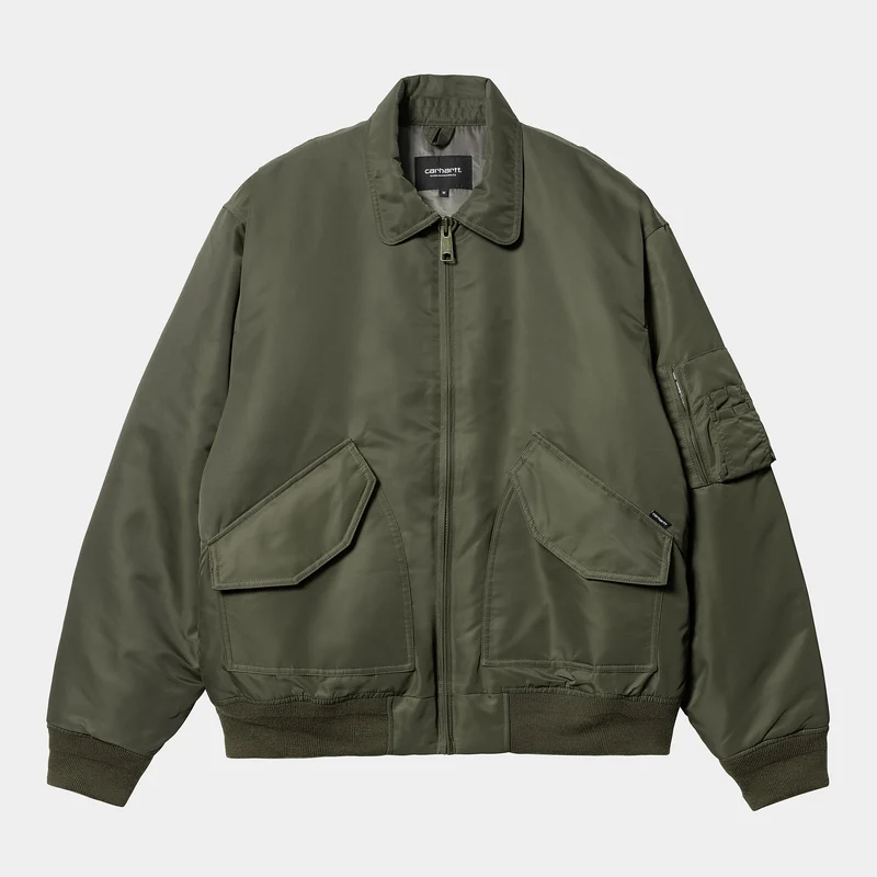 Carhartt WIP Heren Olten Bomberjack - Plant / Rookgroen