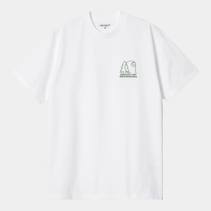 Carhartt WIP Heren Groundworks T-shirt - Wit