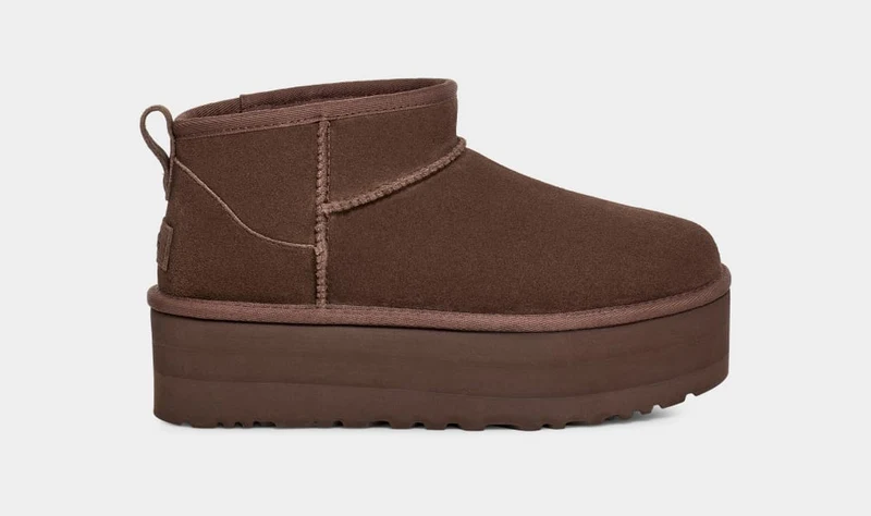 UGG Ultra Mini-platformlaarzen voor dames - Burnt Cedar