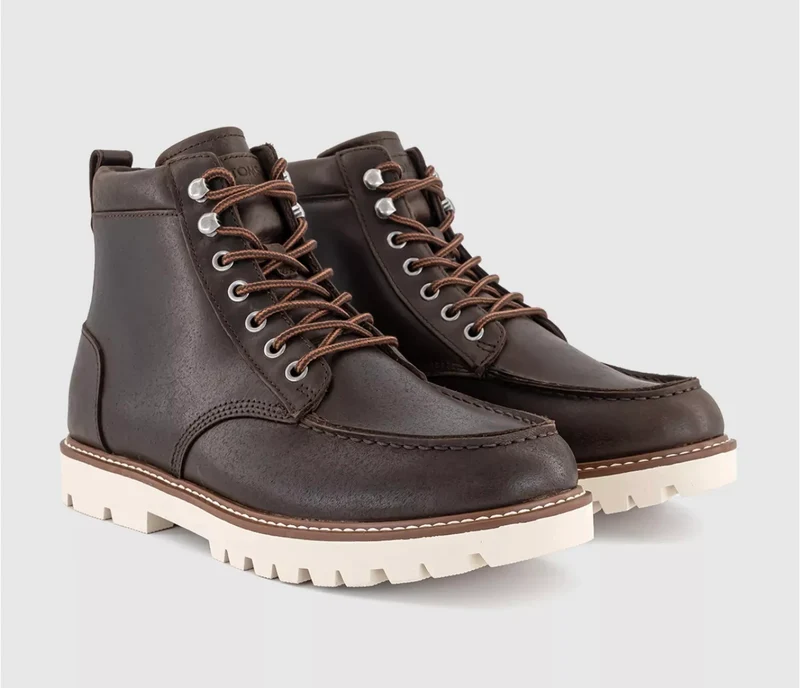 TOMS Heren Palomar leren laars - donkerbruin