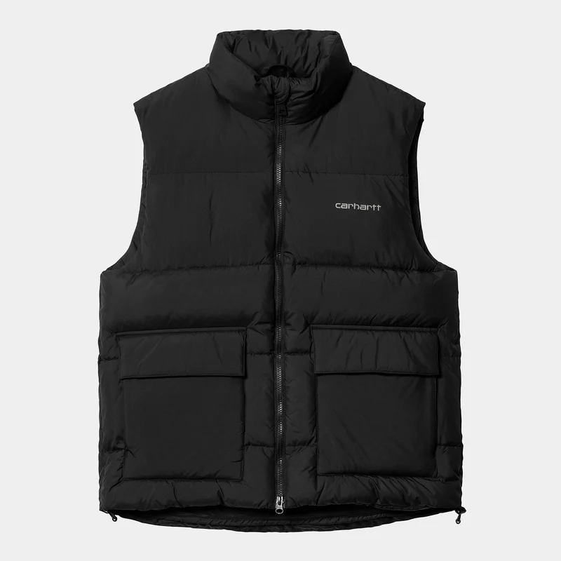 Carhartt WIP Springfield-vest voor heren - zwart / smid