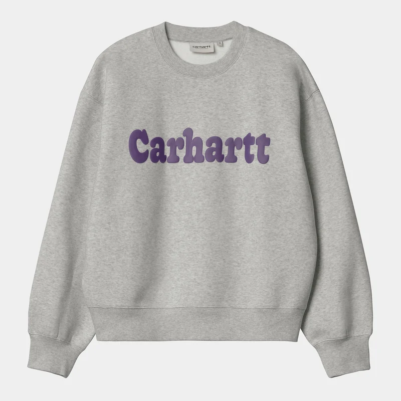 Carhartt WIP Bubbles-sweatshirt voor dames - grijs gemêleerd