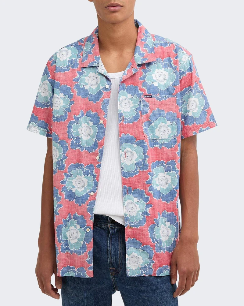 Barbour Heren Hauxley Printed Summer Fit Shi overhemd