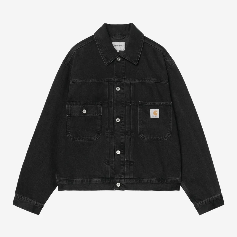 Carhartt WIP Belmar-jas voor heren | Zwart met stonewash-effect