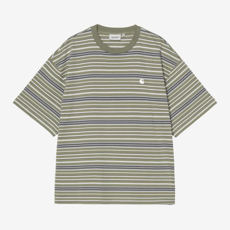 Carhartt WIP Zane gestreept T-shirt voor heren | Dollar Green