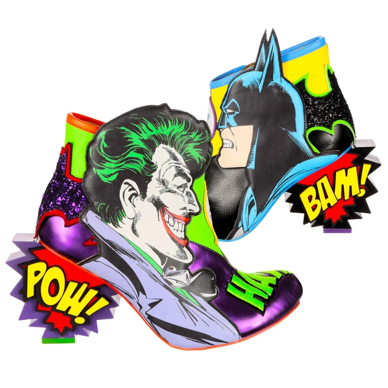 Irregular Choice DAMES Justice League Deadly Duo enkellaarsjes