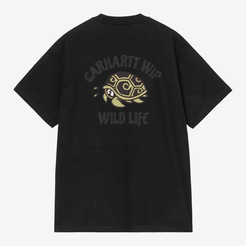 Carhartt WIP Heren T-shirt met dierenprint | Zwart