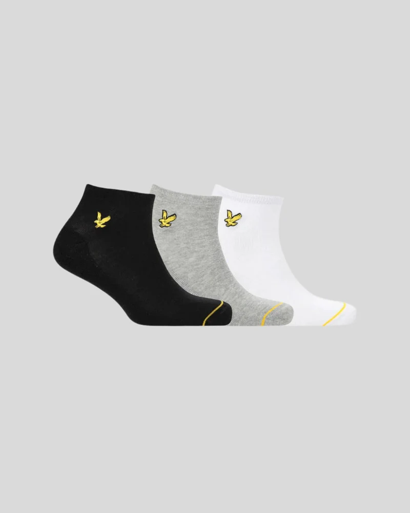 Lyle & Scott Ross enkelsokken voor heren | 3-pack | Gemengd