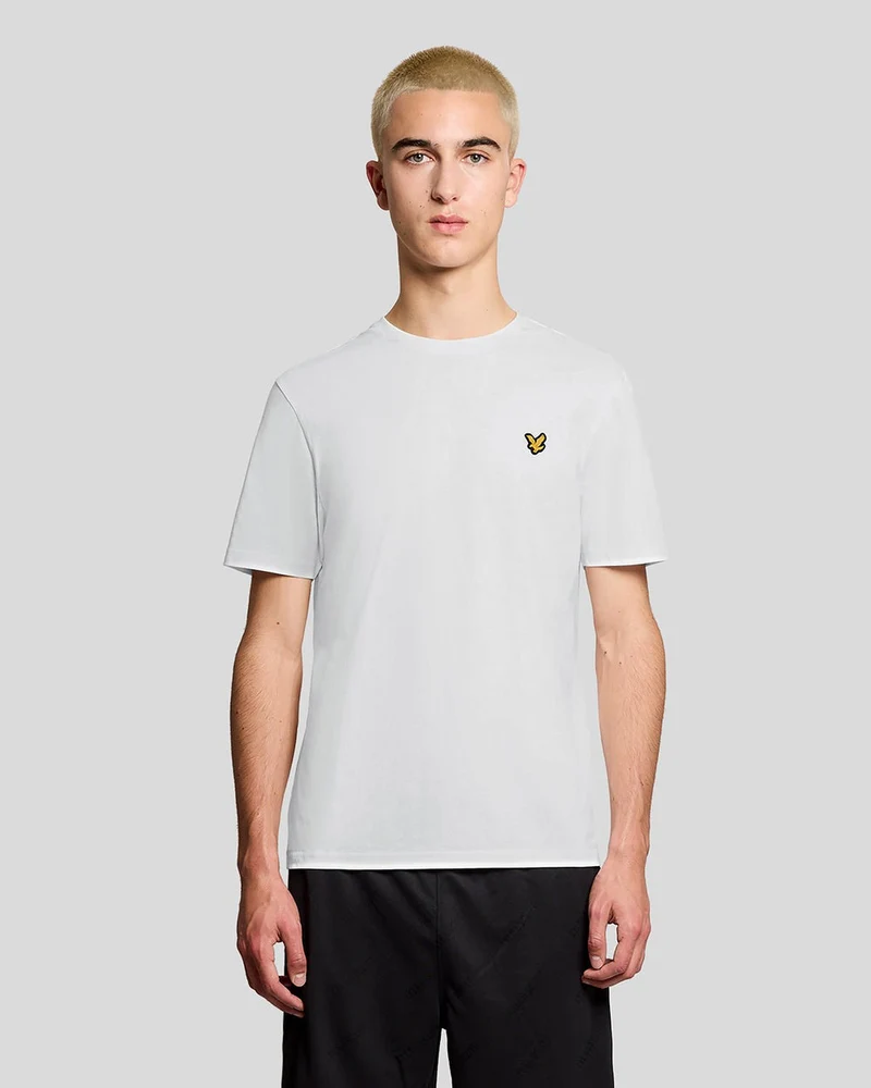 Lyle & Scott Heren sport T-shirt met korte mouwen | Wit