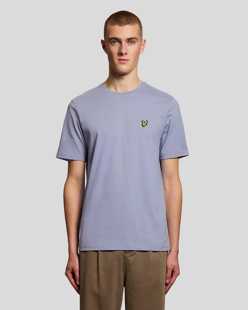 Lyle & Scott Heren katoenen T-shirt met ronde hals | Bubble Blue