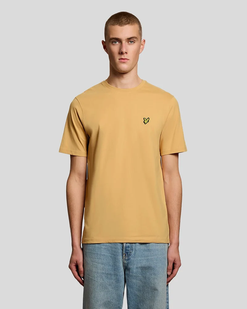 Lyle & Scott Heren katoenen T-shirt met ronde hals | Honingraat