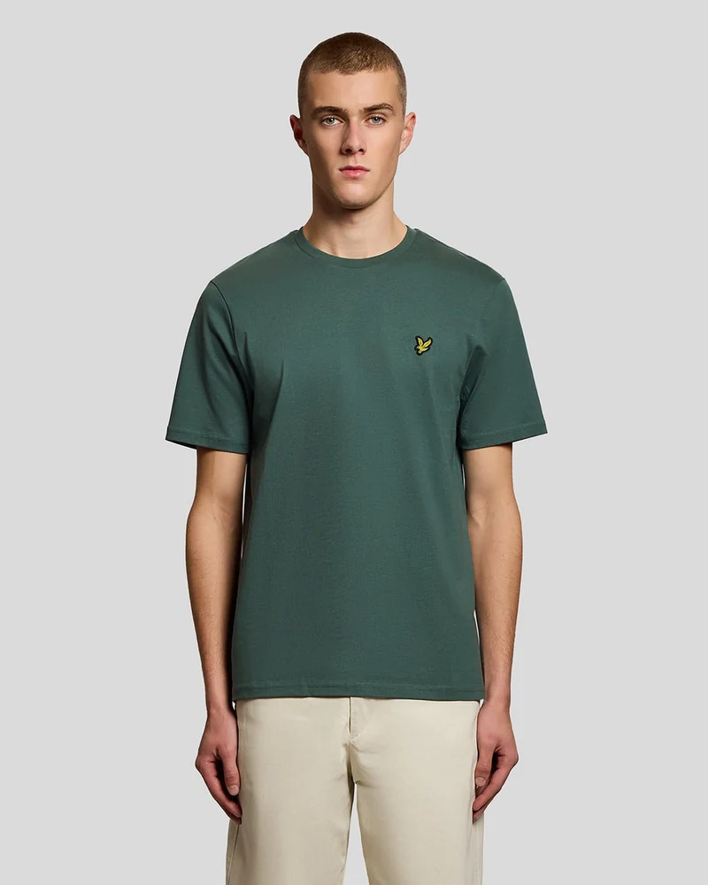 Lyle & Scott Heren katoenen T-shirt met ronde hals | Everglade