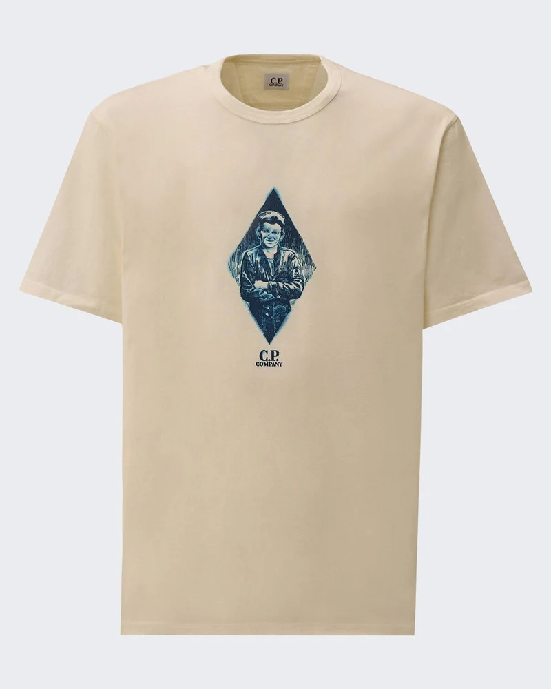 Heren T Shirts Sleeve T-Shirts Wit