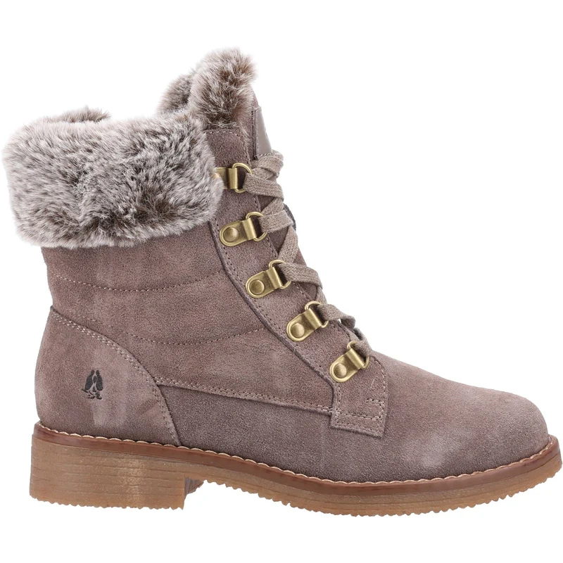 Hush Puppies Dames Florence Mid Boot - Taupe