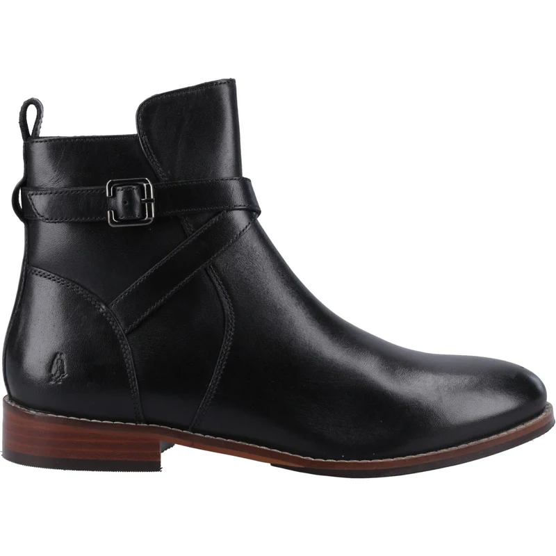 Hush Puppies Cassidy leren dameslaarzen - zwart
