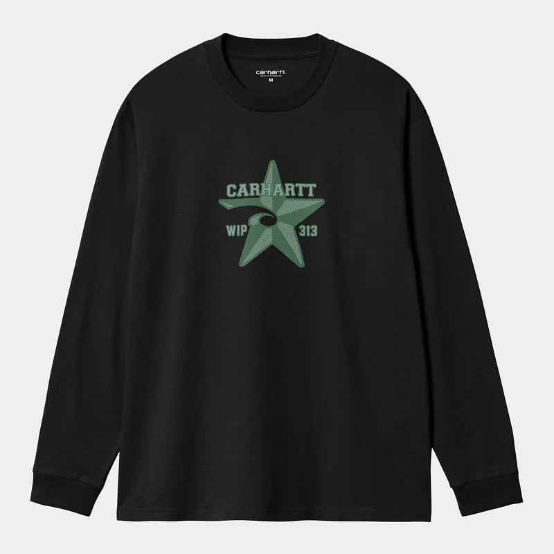 Carhartt WIP Sheriff T-shirt met lange mouwen voor heren - Zwart