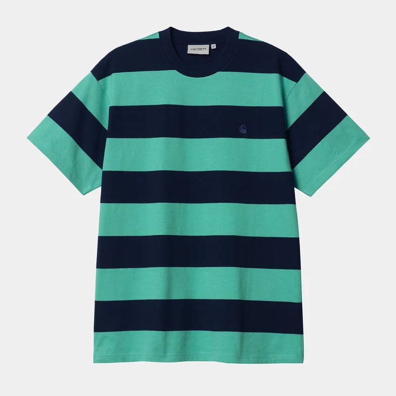 Carhartt WIP Heren Dampier T-shirt met korte mouwen - Donker Marine