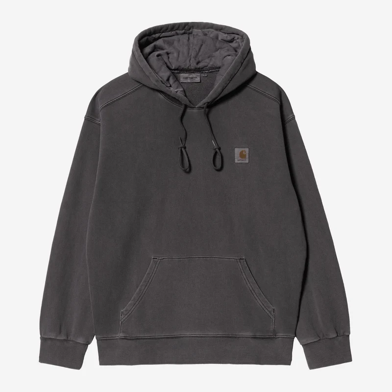 Carhartt WIP Nelson sweat hoodie voor heren | Zwart, geverfd