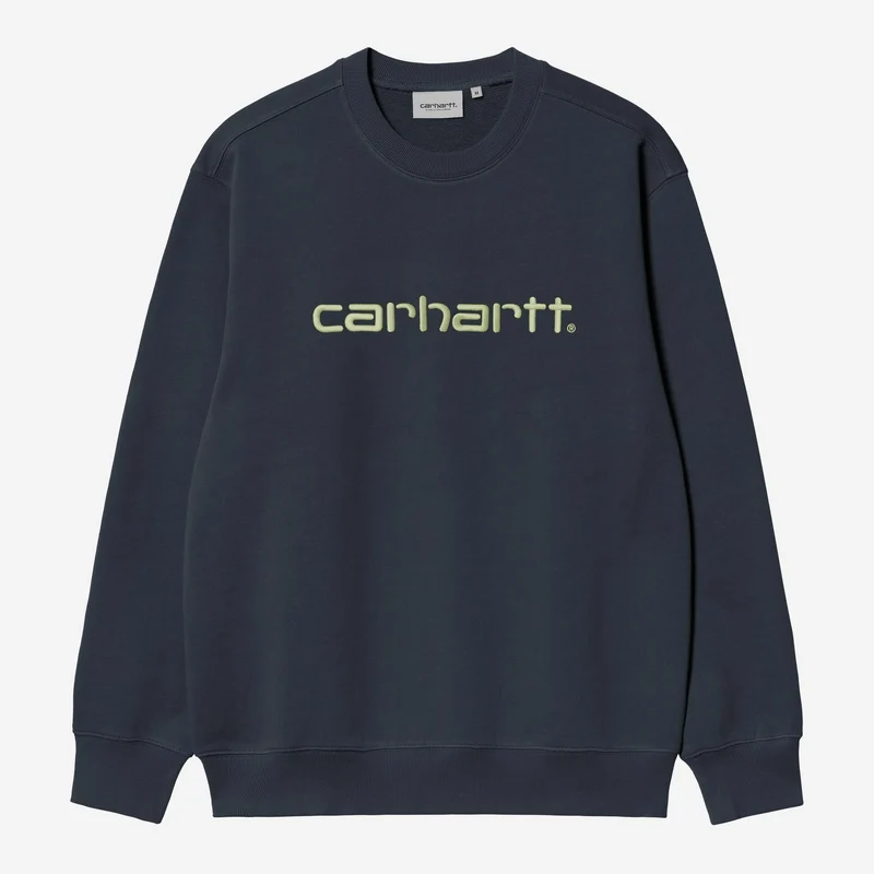 Carhartt WIP HEREN Carhartt Sweatshirt | Diep Nacht / Zacht Groen